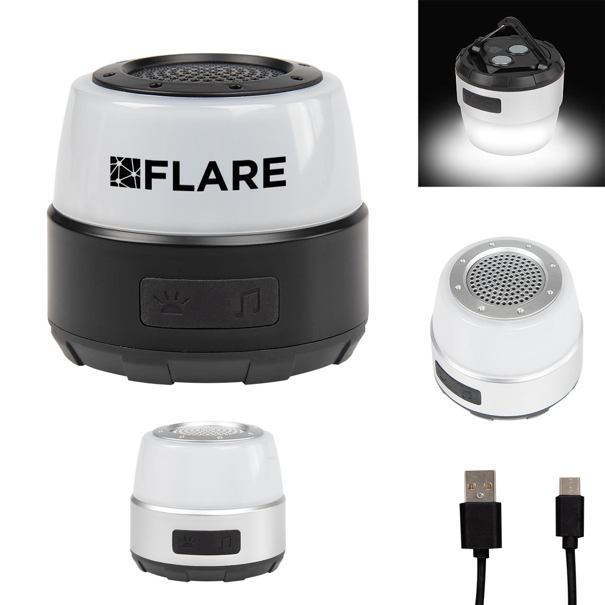 Magnetic Waterproof Speaker With Emergency Light