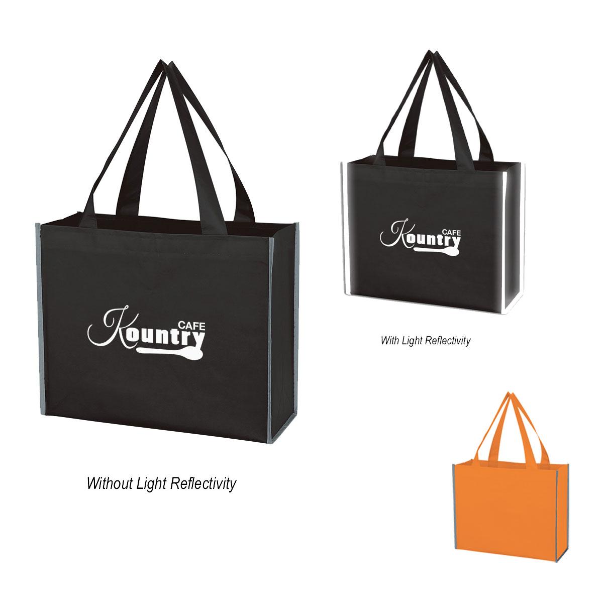 Reflective Shopper Laminated Reflective Non-Woven Shopper Bag