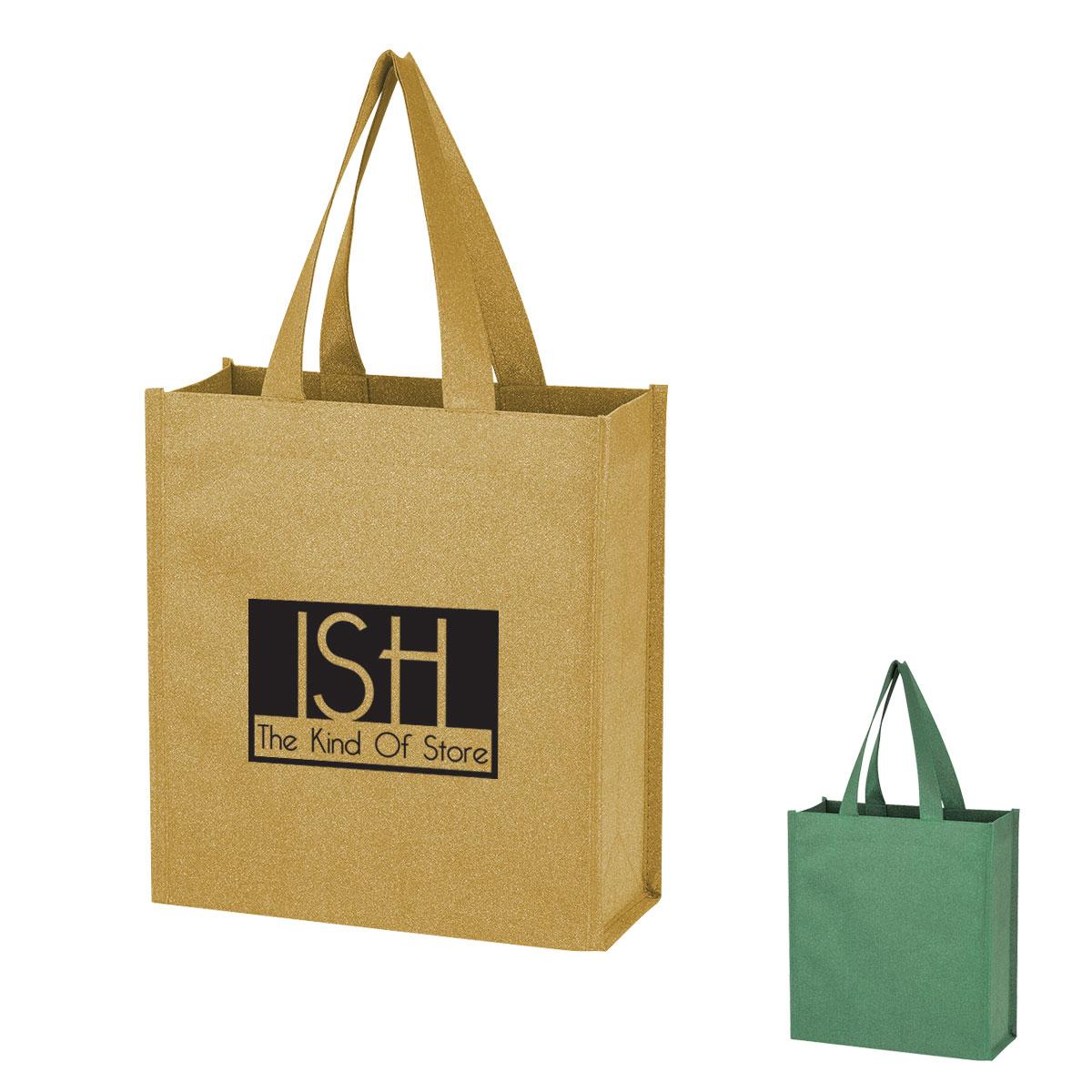 Monroe Mini Non-Woven Glitter Tote Bag