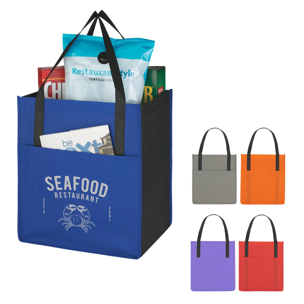 Non-Woven Shopper’s Pocket Tote Bag