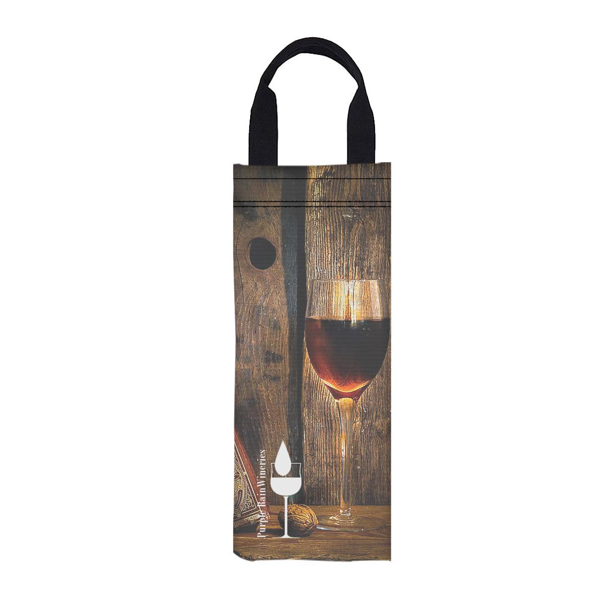 6″ W X 16″ H Canvas Wine Bag
