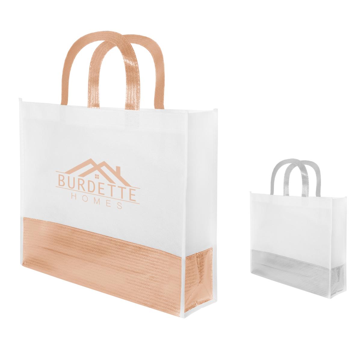 Flair Metallic Accent Non-Woven Tote Bag