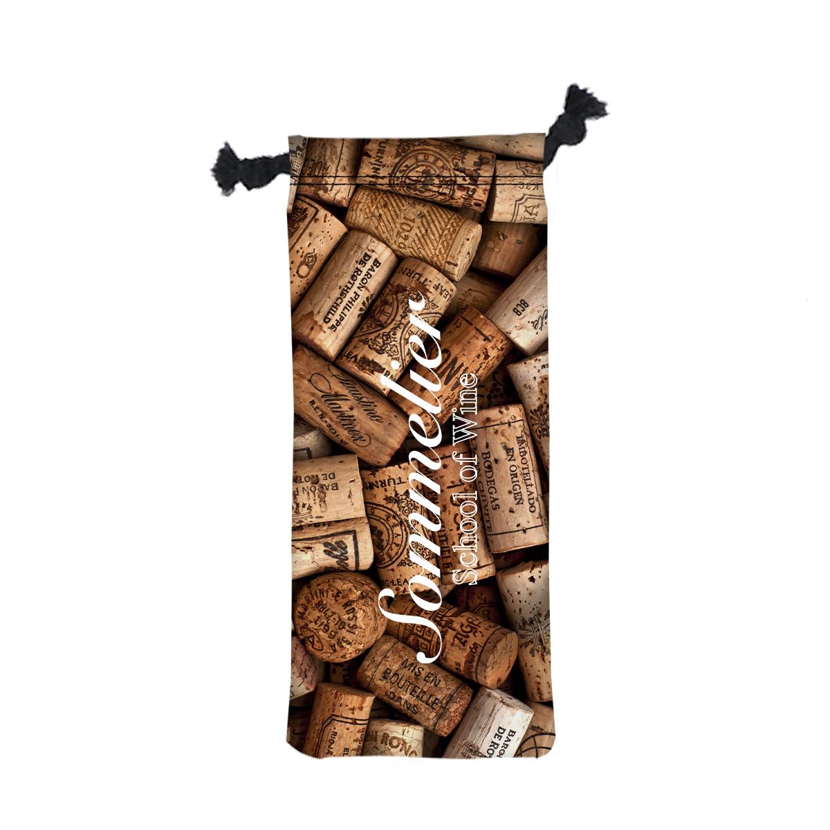 6″ W X 15.5″ H Wine Drawstring Bag