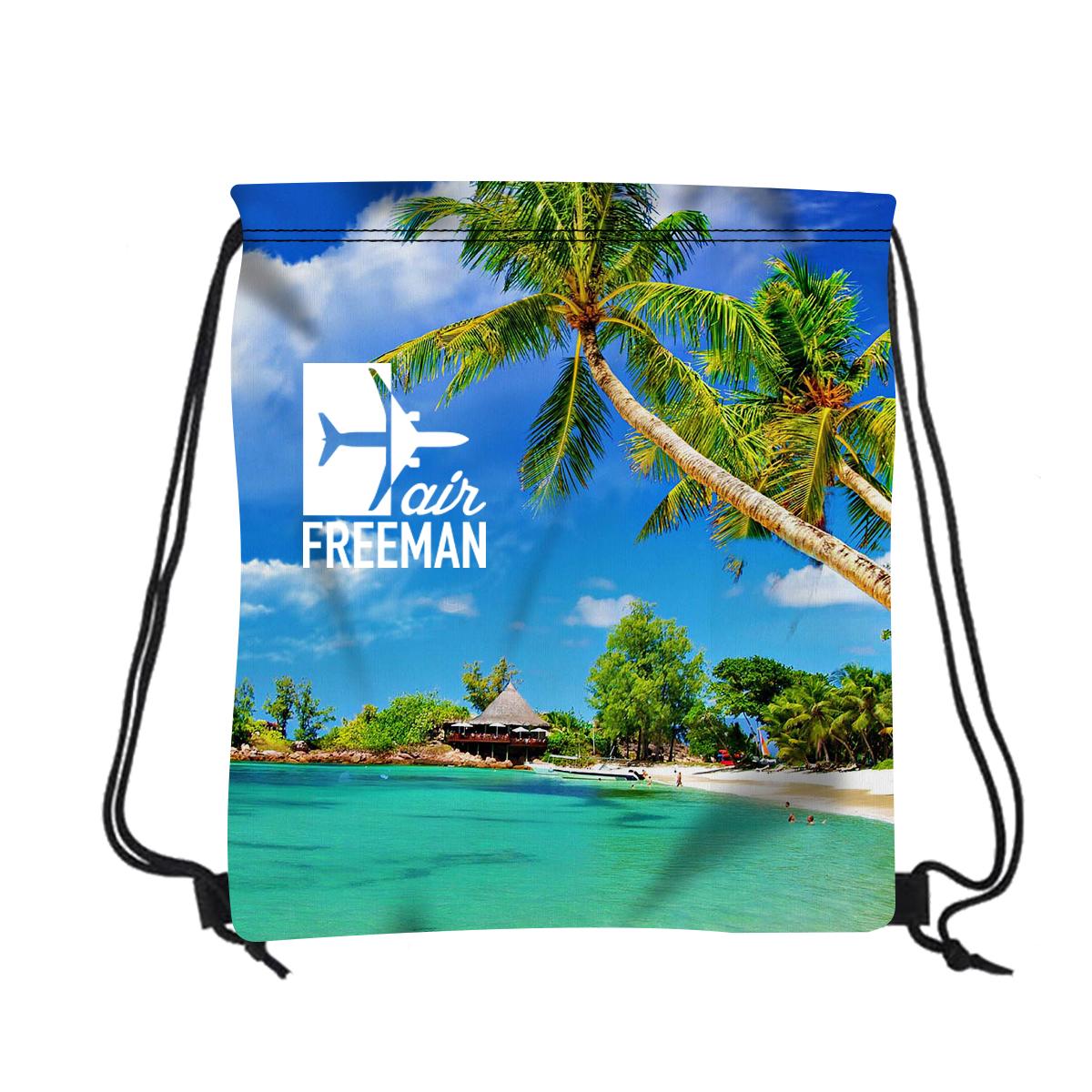 16″ W X 18″ H Polyester Drawstring Backpack