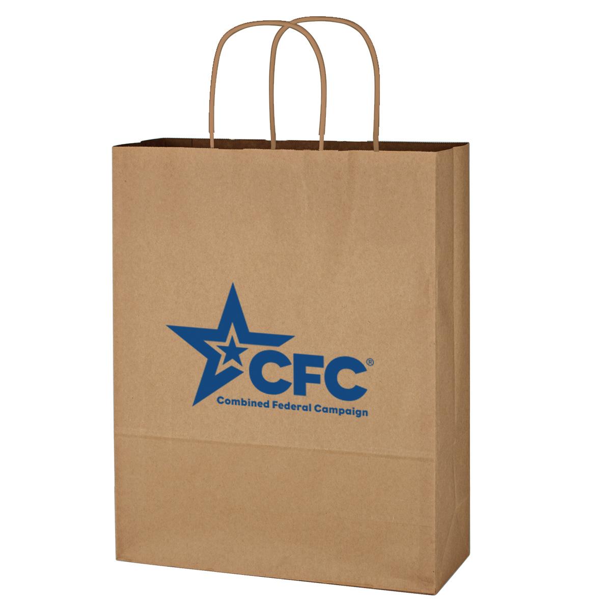 Kraft Paper Brown Shopping Bag – 10″ x 13″