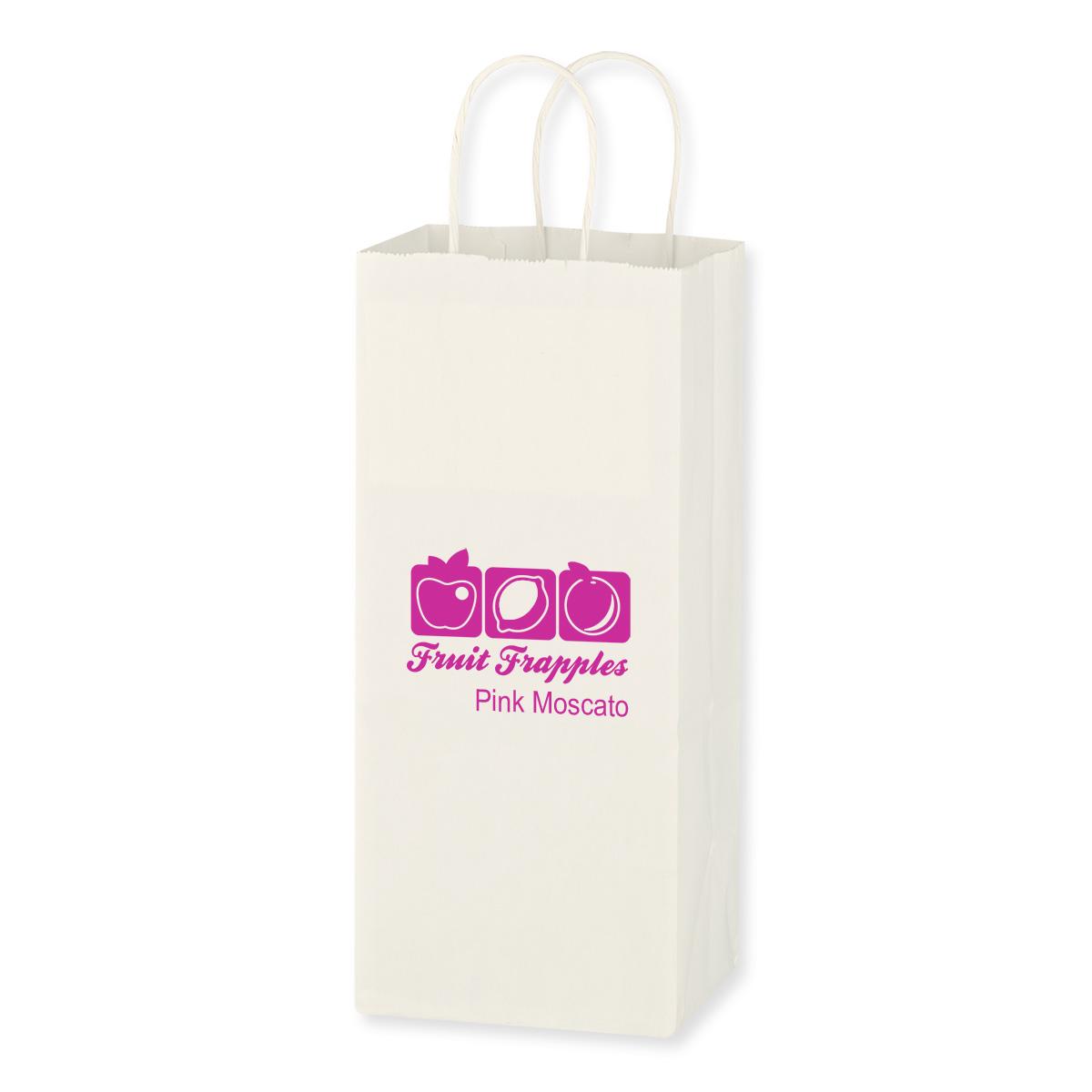 Kraft Paper White Wine Bag – 5.25″ x 13″