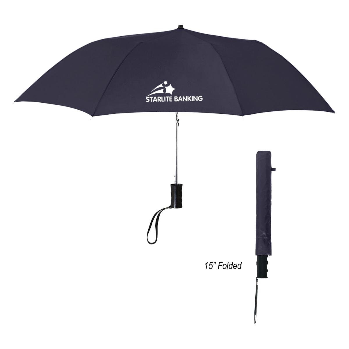 36″ Arc Telescopic Folding Automatic Umbrella