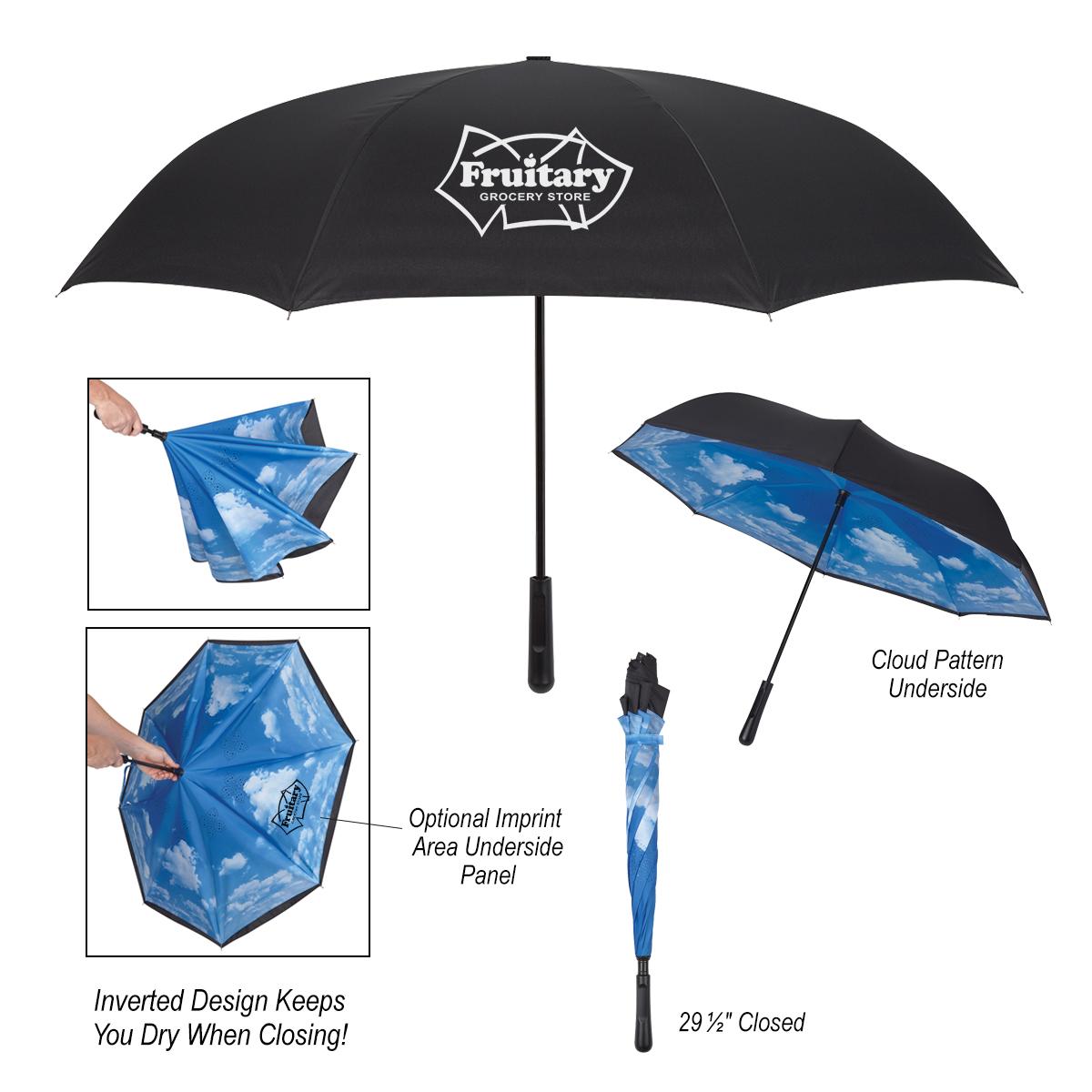 48″ Arc Blue Skies Inversion Umbrella