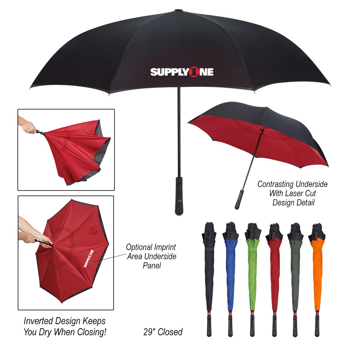48″ Arc Two-Tone Inversion Umbrella