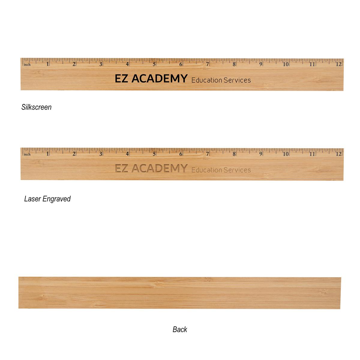 12″ Bamboo Ruler