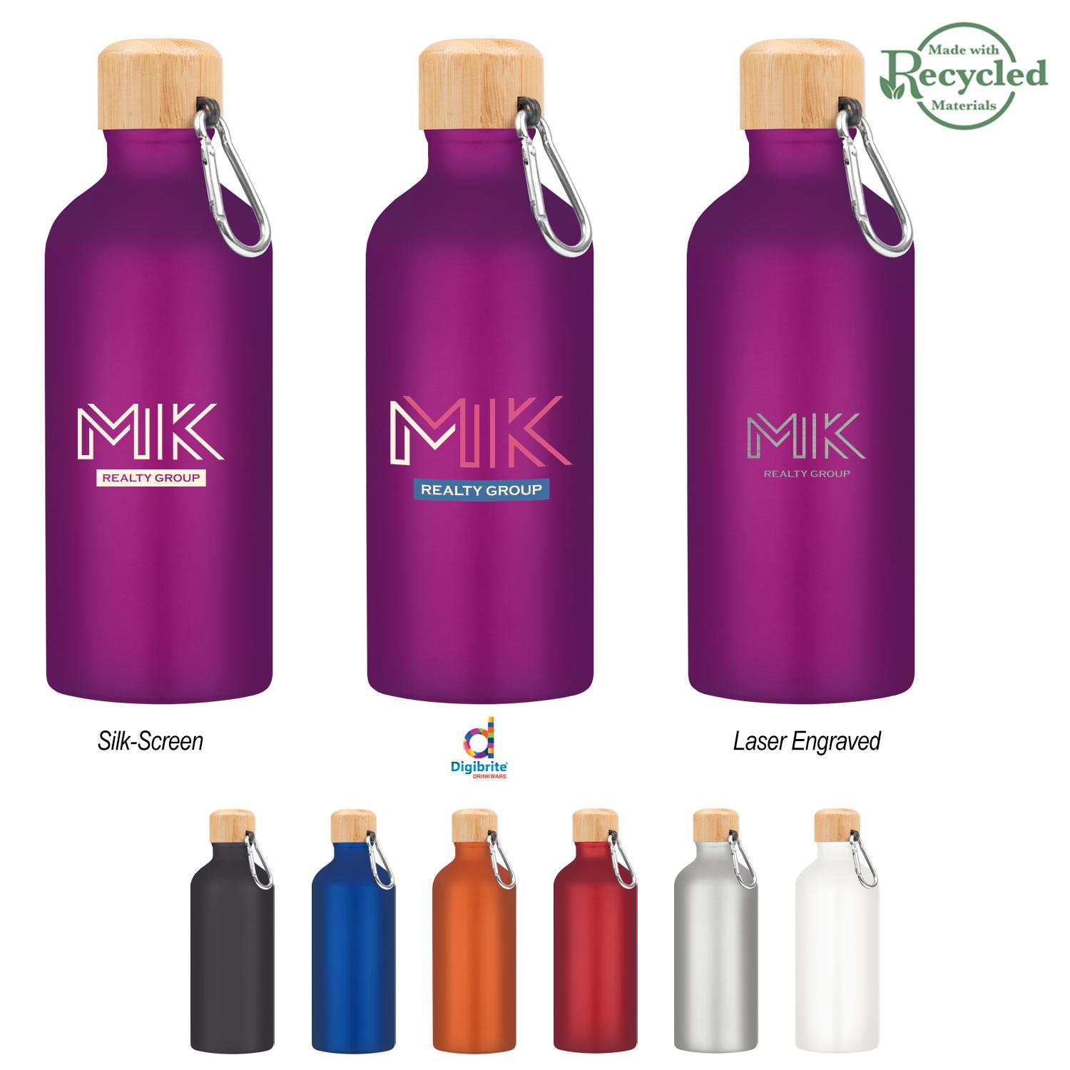 20 Oz. Aluminum Tundra Bike Bottle With Bamboo Lid