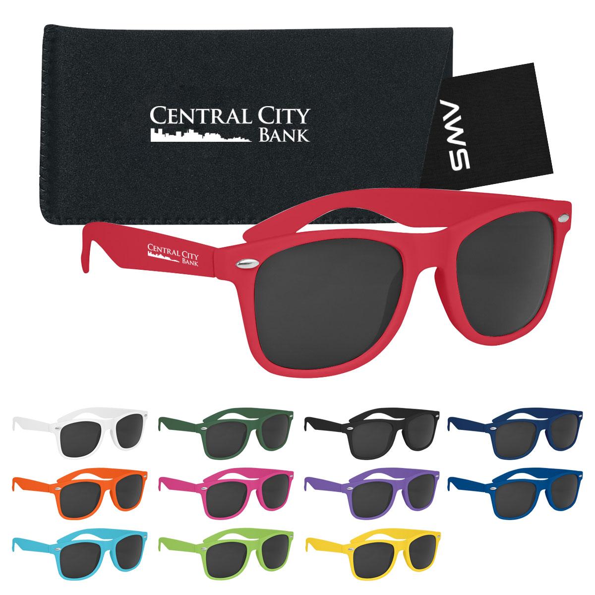 AWS Velvet Touch Malibu Sunglasses With Pouch