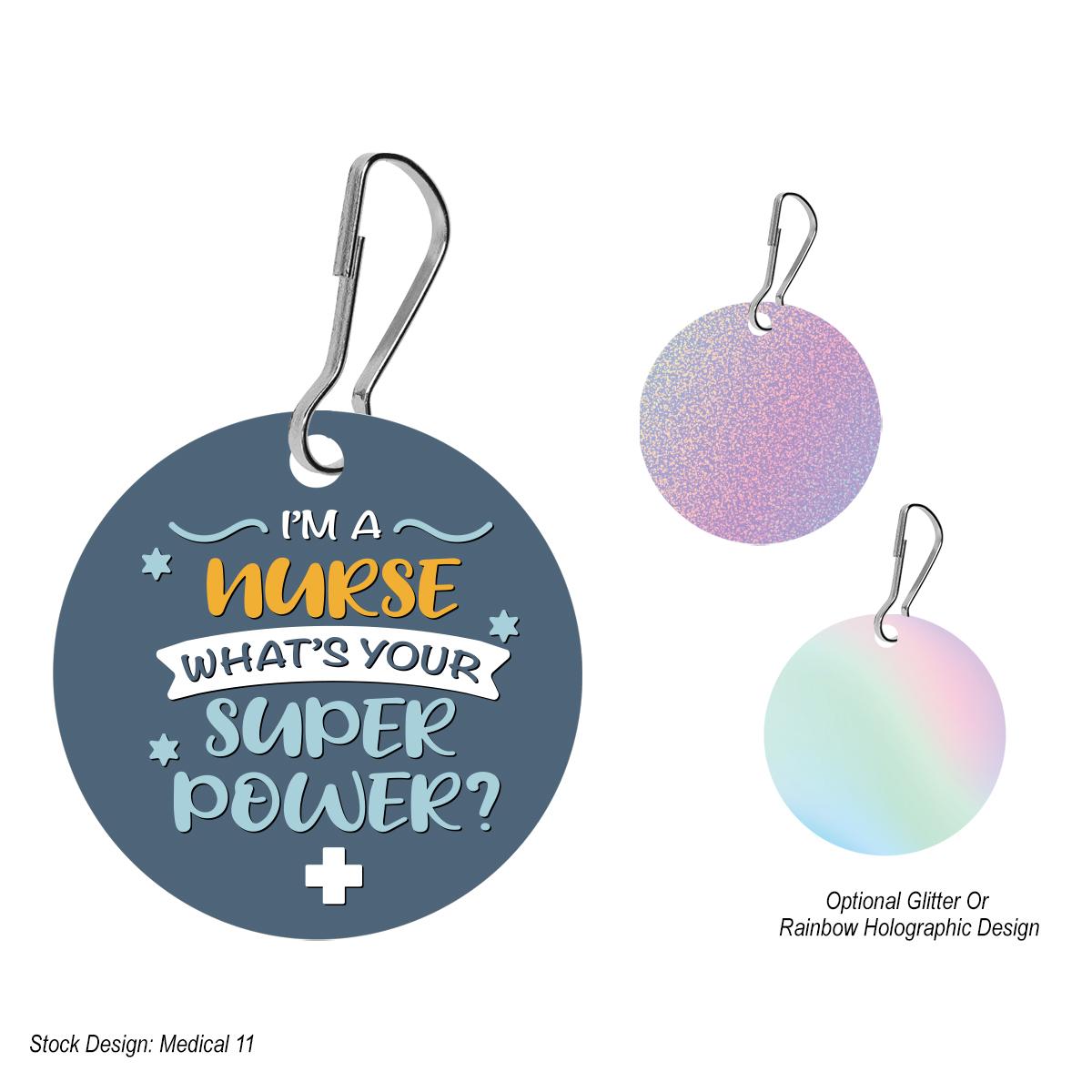 Acrylic Zipper Pull – Circle
