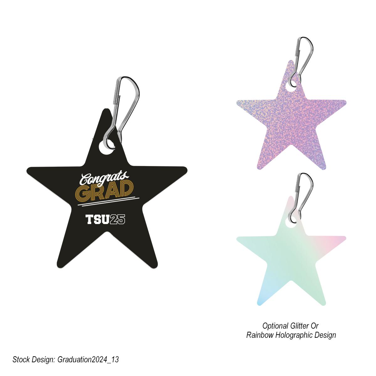 Acrylic Zipper Pull – Star