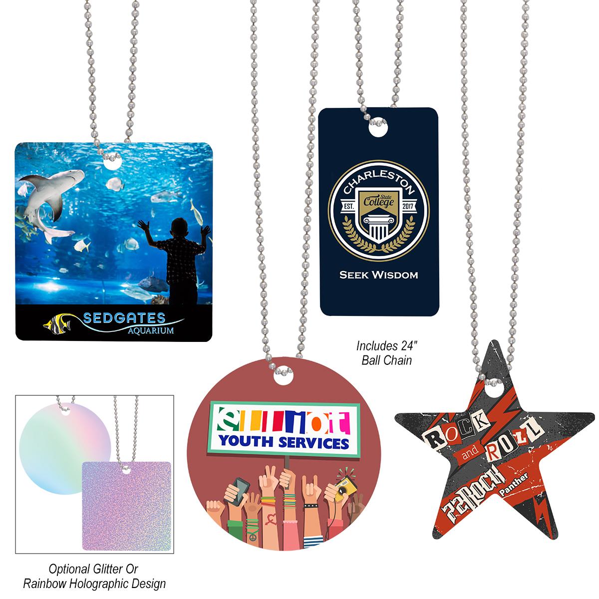 Acrylic Charm With Chain – Custom Shape 4″
