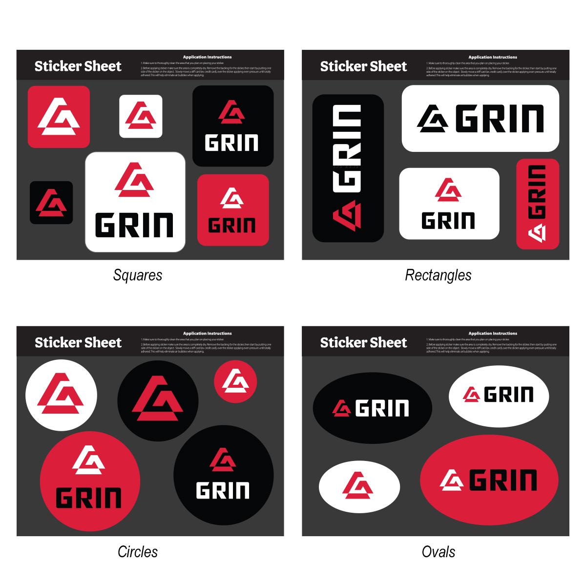 Ultra Removable Sticker Sheet 5.5″ x 7″ Stock Shapes