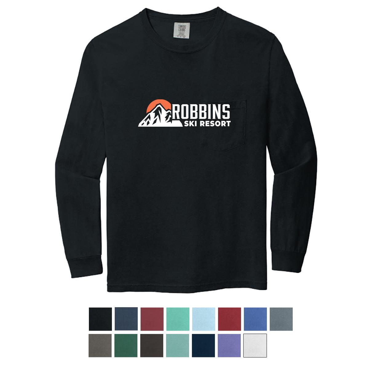 Comfort Colors® Heavyweight Ring Spun Long Sleeve Pocket Tee