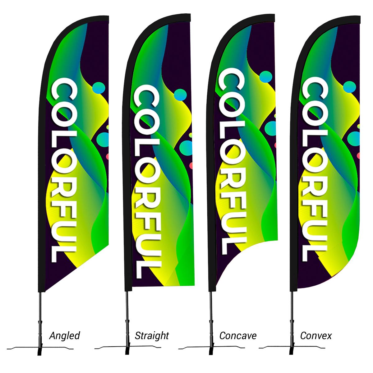 Small 9′ Custom Feather Flag