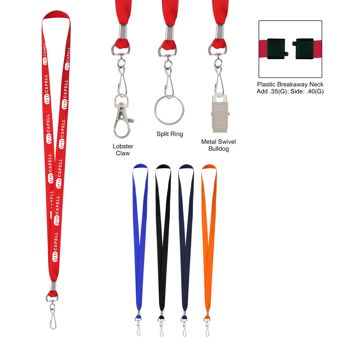 Polyester Lanyard With J-Hook