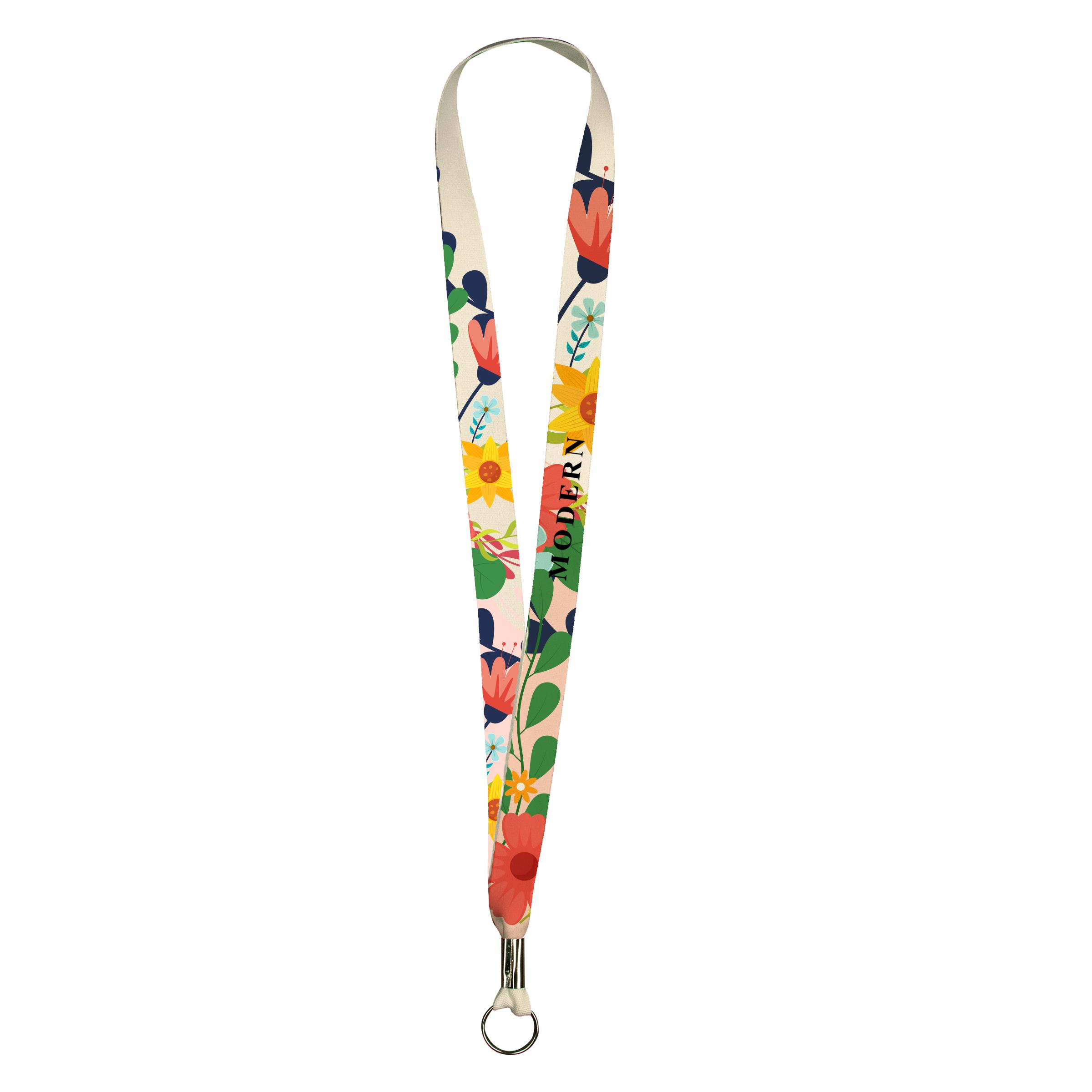 Full Color Imprint Smooth Dye Sublimation Lanyard 1″
