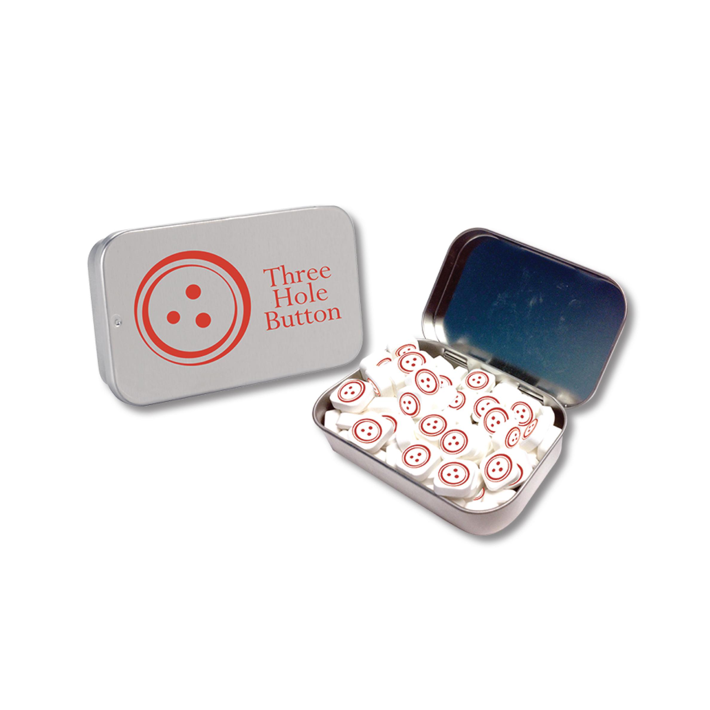 Large Tin with Printed Mints