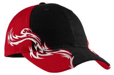Port Authority ®  Colorblock Racing Cap with Flames.  C859