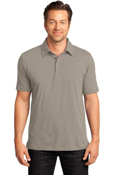 DISCONTINUED  District Made ®  – Mens Slub Polo. DM350