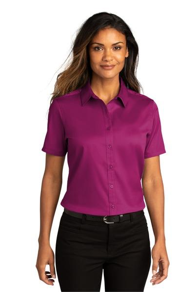 Port Authority ®  Women’s Short Sleeve SuperPro React ™ Twill Shirt. LW809